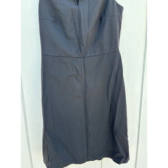 Theory Wool Sheath Dress, Minimalist, Corpcore, Professional, Black, Size‎ 8 - Picture 3 of 6